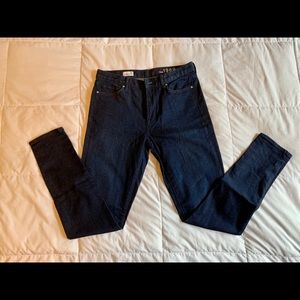 GAP: high rise skinny, Size 29L, dark wash